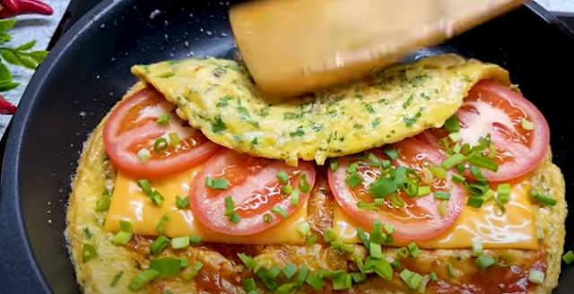 Cheesy Bread Omelette Cheesy Bread Omelette