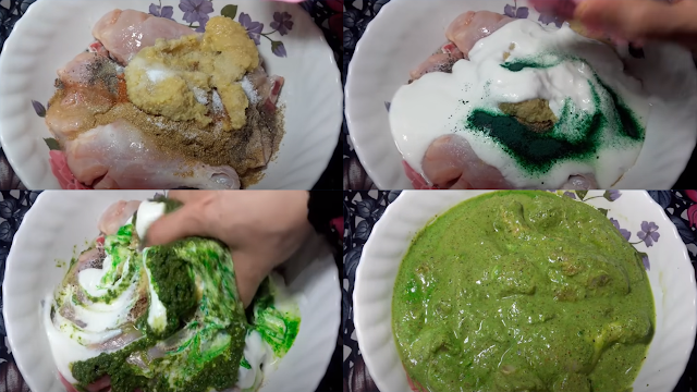 GREEN CHICKEN RECIPE BY MULTANIKITCHEN GREEN CHICKEN RECIPE BY MULTANIKITCHEN