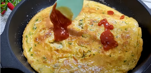 Cheesy Bread Omelette Cheesy Bread Omelette